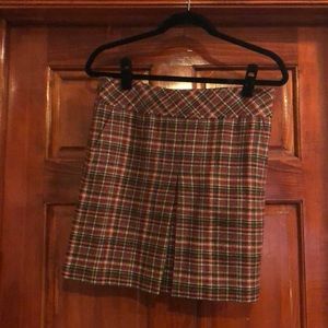 Ann Taylor Loft Plaid Miniskirt
